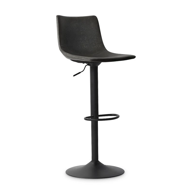Tabouret De Bar Réglable Trevi PU Noir 1 Tabouret De Bar Réglable Trevi PU Noir