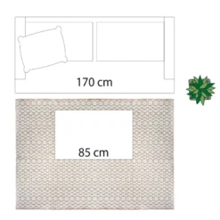 Tapis En Jute Et Coton 120x170cm Atmosphera -ATMOSPHERA Boutique tapis en jute et coton 120x170cm atmosphera 4