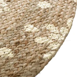Tapis En Jute Rond Shine Atmosphera -ATMOSPHERA Boutique tapis en jute rond shine atmosphera 3
