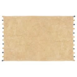 Tapis Enfant 100x150 Beige à Pompons Atmosphera