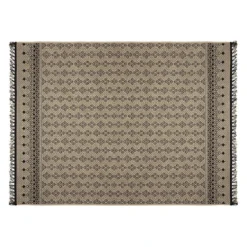Tapis Rectangulaire Jute Noir Oasis 160x230 Atmosphera