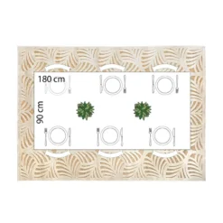 Tapis Rectangulaire Relief Feuille 160x230 Atmosphera -ATMOSPHERA Boutique tapis rectangulaire relief feuille 160x230 atmosphera 1 3