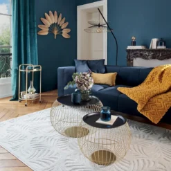 Tapis Rectangulaire Relief Feuille 160x230 Atmosphera -ATMOSPHERA Boutique tapis rectangulaire relief feuille 160x230 atmosphera 1 7