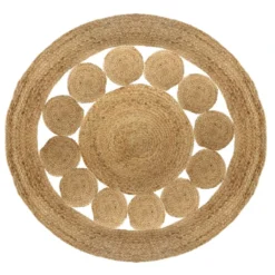 Tapis Rond Ajouré En Jute Atmosphera
