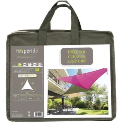 Toile Solaire 2x2x2m Curacao Gris Hespéride 6 Toile Solaire 2x2x2m Curacao Gris Hespéride -ATMOSPHERA Boutique toile solaire 2x2x2m luxe hesperide curacao gri 2