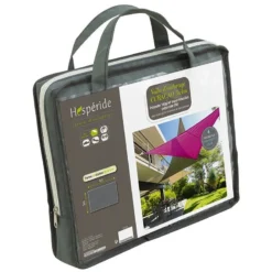 Toile Solaire 3x4m Curacao Gris Hespéride -ATMOSPHERA Boutique toile solaire 3x4m luxe hesperide curacao gris 3