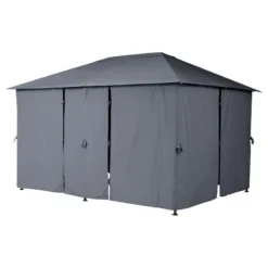 Tonnelle 3x4 M Santorini Gris Ardoise Hespéride 7 Tonnelle 3x4 M Santorini Gris Ardoise Hespéride -ATMOSPHERA Boutique tonnelle hesperide santorini gris 2