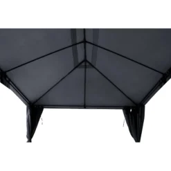 Tonnelle 3x4 M Santorini Gris Ardoise Hespéride 8 Tonnelle 3x4 M Santorini Gris Ardoise Hespéride -ATMOSPHERA Boutique tonnelle hesperide santorini gris 3