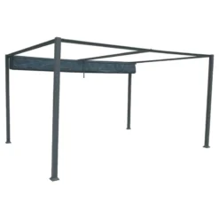 Tonnelle Palmeira 4x3 M Gris Ardoise Hespéride 7 Tonnelle Palmeira 4x3 M Gris Ardoise Hespéride -ATMOSPHERA Boutique tonnelle palmeira 4x3 m gris ardoise hesperide 2