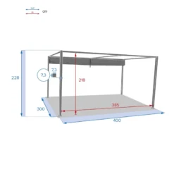 Tonnelle Palmeira 4x3 M Gris Ardoise Hespéride 9 Tonnelle Palmeira 4x3 M Gris Ardoise Hespéride -ATMOSPHERA Boutique tonnelle palmeira 4x3 m gris ardoise hesperide 4