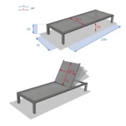 Transat Evasion Anthracite/graphite Hespéride -ATMOSPHERA Boutique transat evasion anthracite graphite hesperide 3