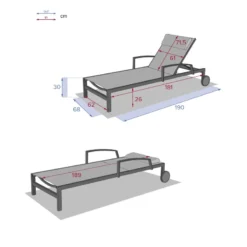 Transat Ocala Inclinable Jade/graphite Hespéride -ATMOSPHERA Boutique transat ocala inclinable jadegraphite hesperide 5