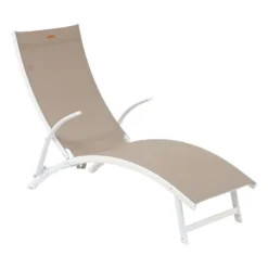 Transat Samba Pliable Noisette/blanc Hespéride -ATMOSPHERA Boutique transat samba pliable noisetteblanc hesperide 1
